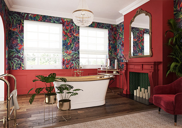 Salerno Voile, Coastal White - Twist&Fit Roman Blind - Image 6